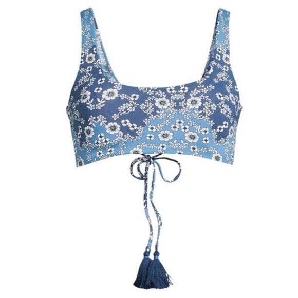 Maagi EUC Reversible Victorian Wall Guinea Tie Up Bikini Top - Picture 1 of 8